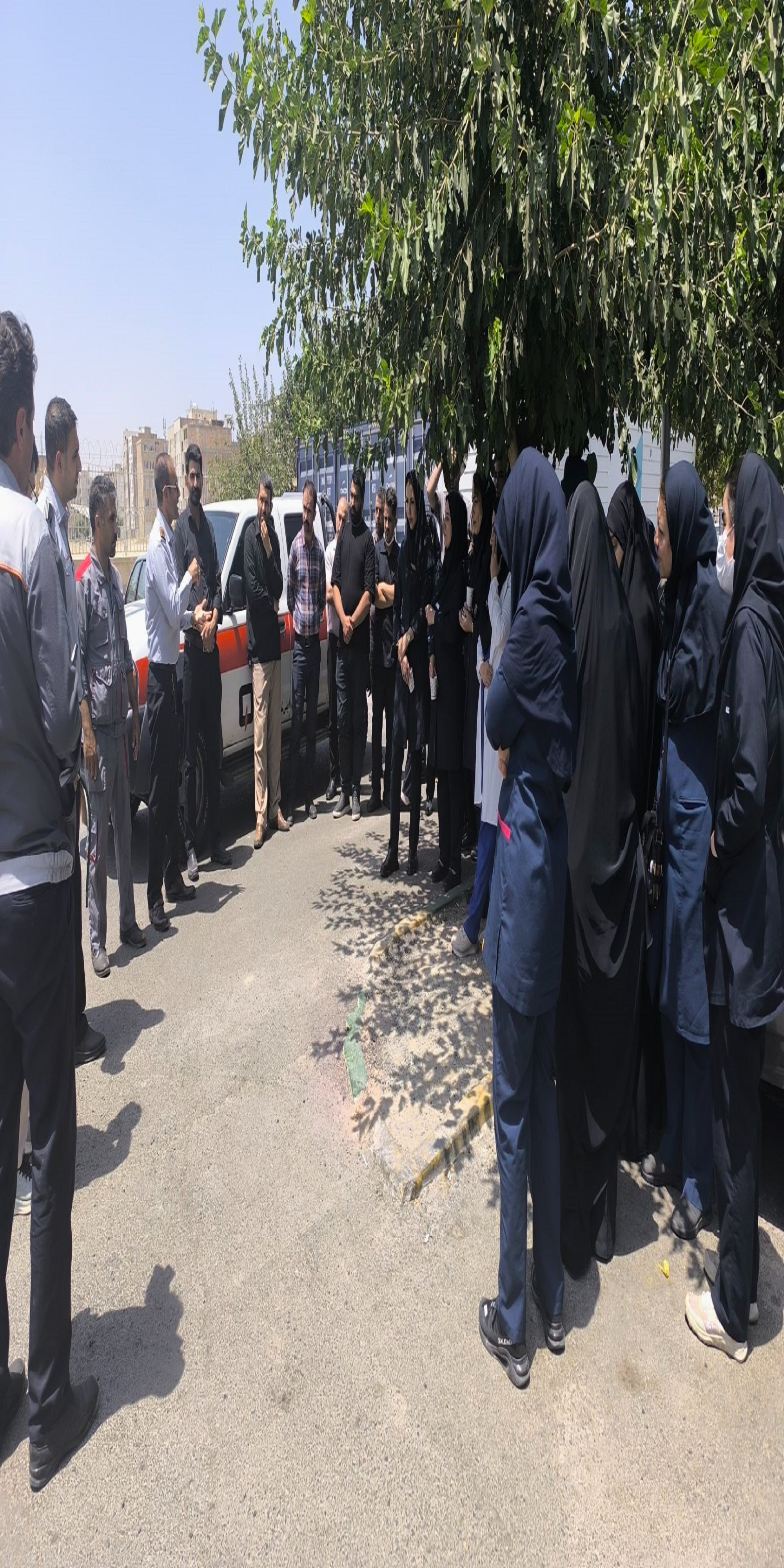 برگزاری کلاس آموزش اصول آتش نشانی و اطفا حریق در بیمارستان امام حسین(ع)